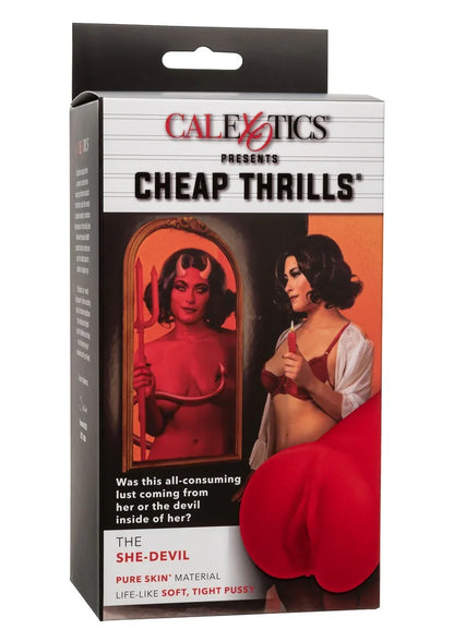 ♂ CalExotics Cheap Thrills The She-Devil Masturbator Stroker - Happytoys Sexshop: online sex shop for Feeling Happy & Easy 😊 - Discreet geleverd