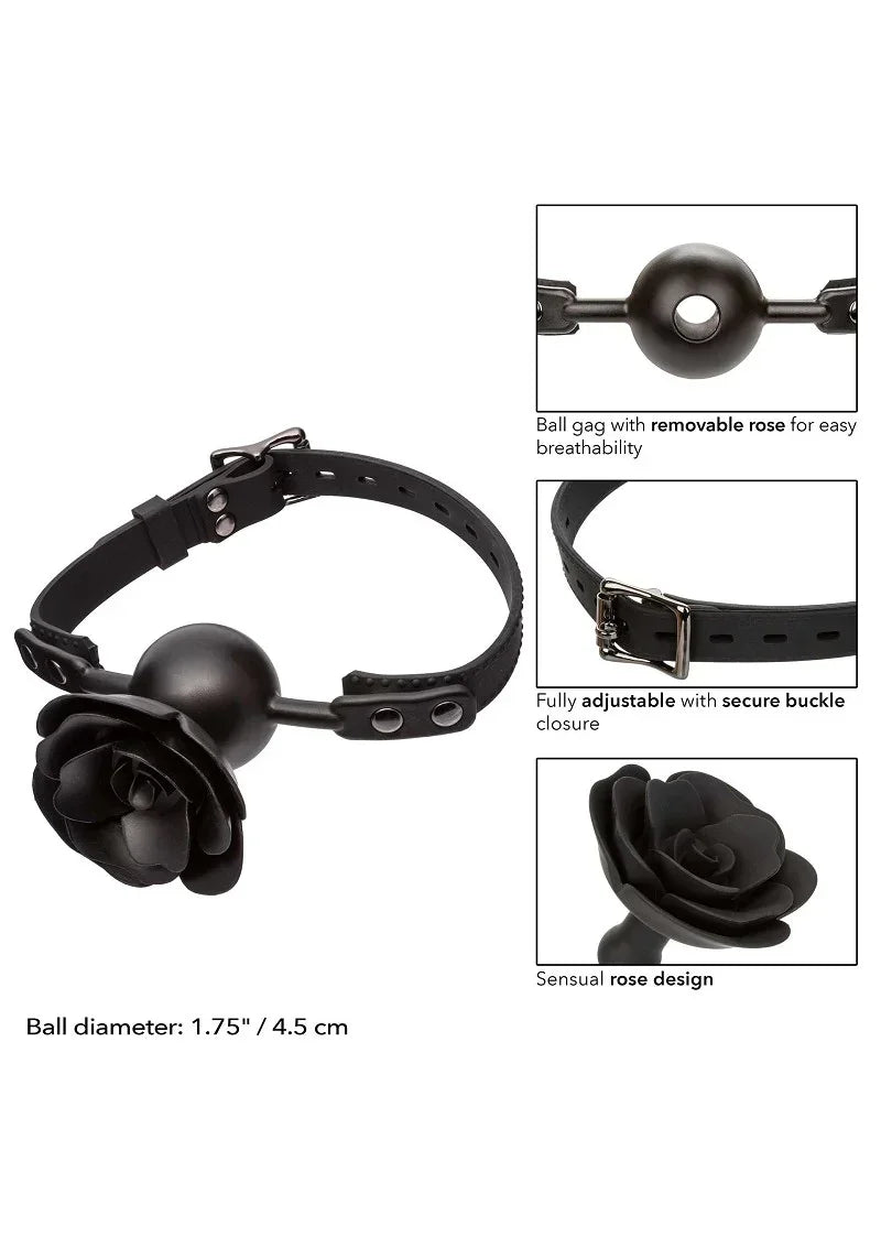 CalExotics_Forbidden_Removable_Rose_Gag_10 @ Happytoys Sexshop: online sex shop for Feeling Happy & Easy 😊 the erotic store owned by a woman