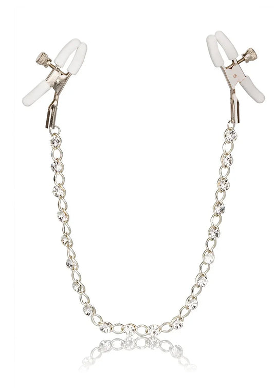 Nipple Play Crystal Chain tepel klemmen by CalExotics - Happytoys Sexshop: Toys for Feeling Happy & Easy 😊 - Discreet geleverd