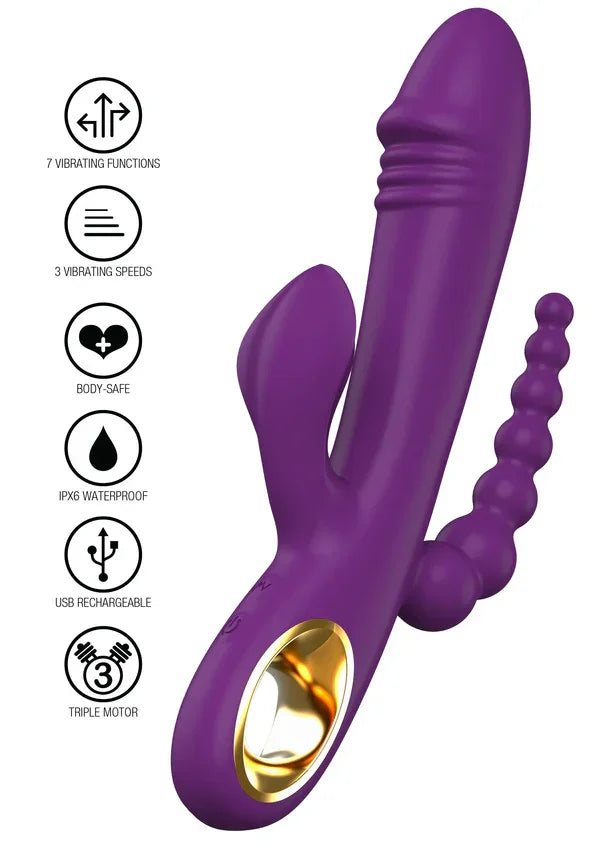 Caleona Triple Temptation by ToyJoy Designer Edition - Happytoys Sexshop: Toys for Feeling Happy & Easy 😊 - Discreet geleverd