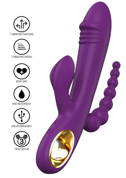 CaleonaTripleTemptationbyToyJoyDesignerEdition4 @ Happytoys Sexshop: online sex shop for Feeling Happy & Easy 😊 the erotic store owned by a woman