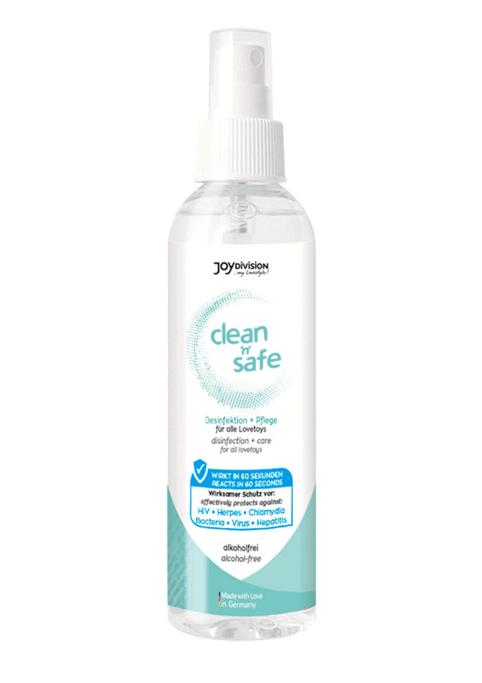Bestel: Clean N Safe 100 ml by Joy Division - bij Happytoys: de erotische sex webshop | liever Happy dan Easy ⭐⭐⭐⭐⭐