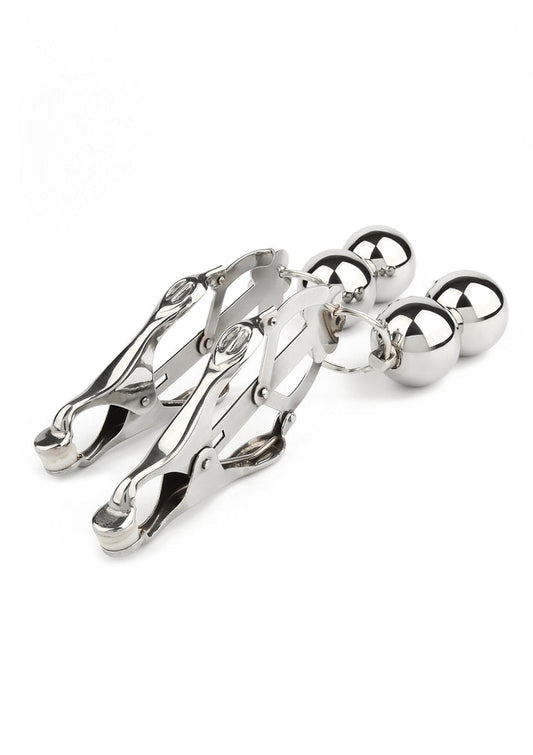 Bestel: Clover Nipple Clamps Weight by Mr. Steel - bij Happytoys.nl, happytoys.be, Happytoys.ae: erotische sex webshop | liever Happy dan Easy ⭐⭐⭐⭐⭐
