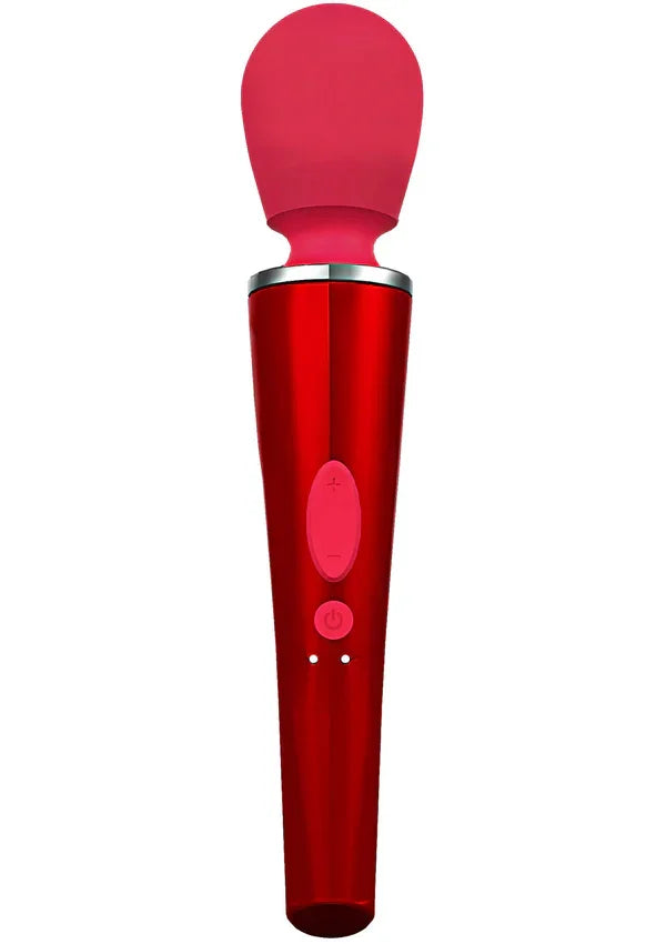 Compact Wand Massager Red by Caresse - Happytoys Sexshop: Toys for Feeling Happy & Easy 😊 - Discreet geleverd