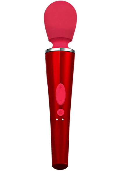 Compact Wand Massager Red by Caresse - Happytoys Sexshop: Toys for Feeling Happy & Easy 😊 - Discreet geleverd
