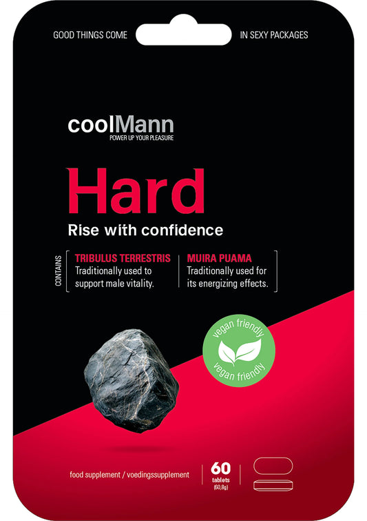 Bestel: CoolMann Hard 60 pcs male vitality pills by Cobeco Coolmann - bij Happytoys: de erotische sex webshop | liever Happy dan Easy ⭐⭐⭐⭐⭐