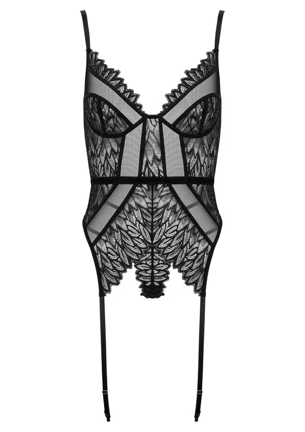 Corset And Thong L/XL CO102 by Kotek - Happytoys Sexshop: online sex shop for Feeling Happy & Easy 😊 - Discreet geleverd