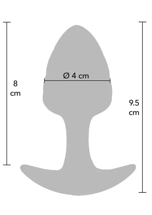 Crystal Butt Plug Medium by ToyJoy