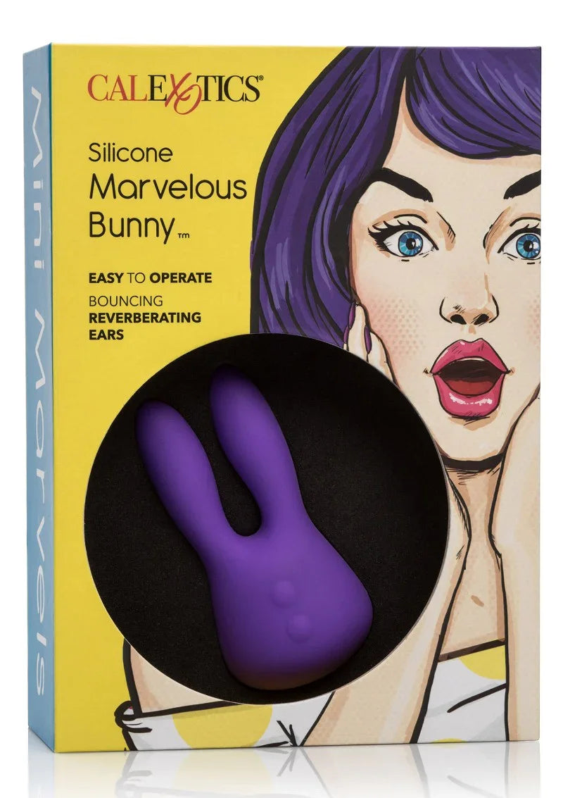 Mini Marvels Silicone Marvelous Bunny by CalExotics - Happytoys Sexshop: Toys for Feeling Happy & Easy 😊 - Discreet geleverd