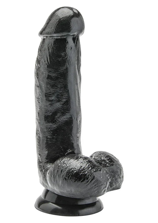 Dildo PVC 15 cm Black by ToyJoy - Happytoys Sexshop: Toys for Feeling Happy & Easy 😊 - Discreet geleverd