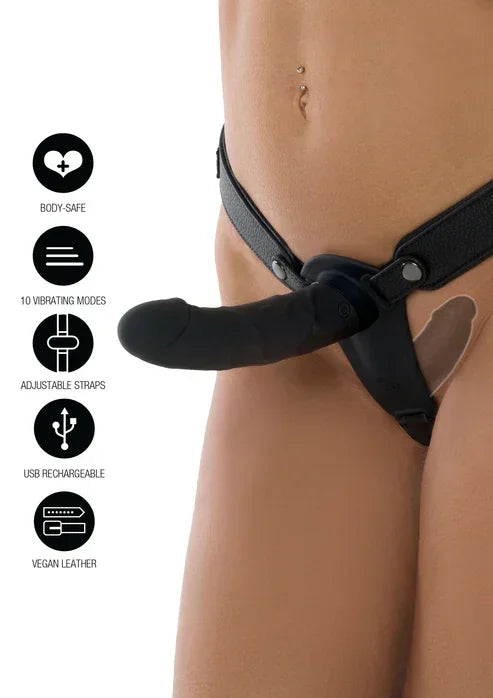 DoubleVibratingPleasurePenisStrapon14cmbyHiddenDesire8 @ Happytoys Sexshop: online sex shop for Feeling Happy & Easy 😊 the erotic store owned by a woman