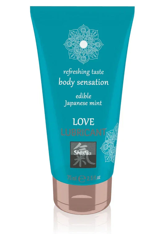 Edible Love Lubricant 75 ml Mint by Shiatsu Hot - Happytoys Sexshop: online sex shop for Feeling Happy & Easy 😊 - Discreet geleverd