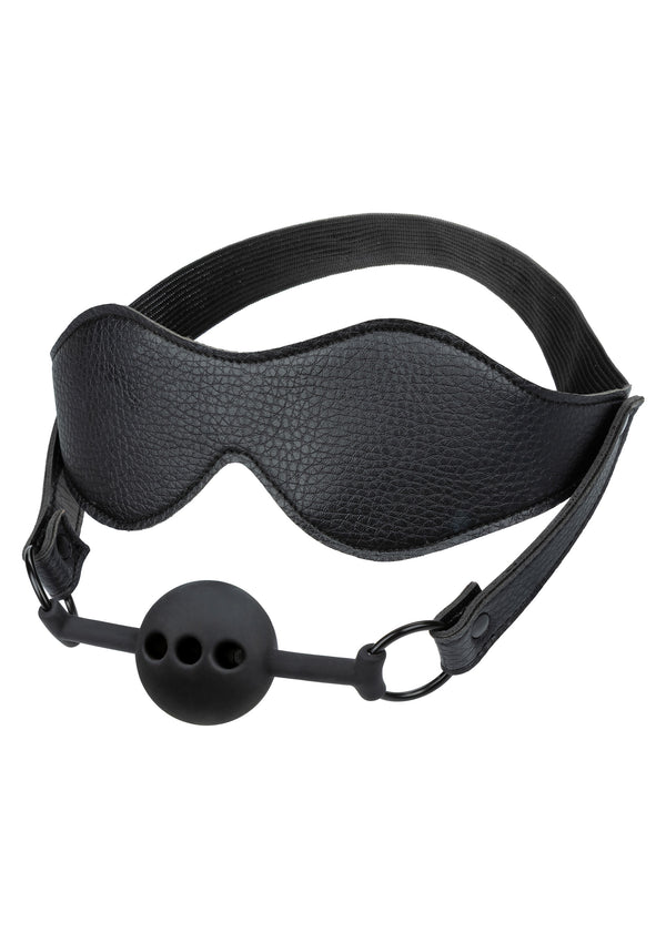 Bestel: Eye Mask & Breathable Ball Gag by CalExotics Nocturnal - bij Happytoys: de erotische sex webshop | liever Happy dan Easy ⭐⭐⭐⭐⭐
