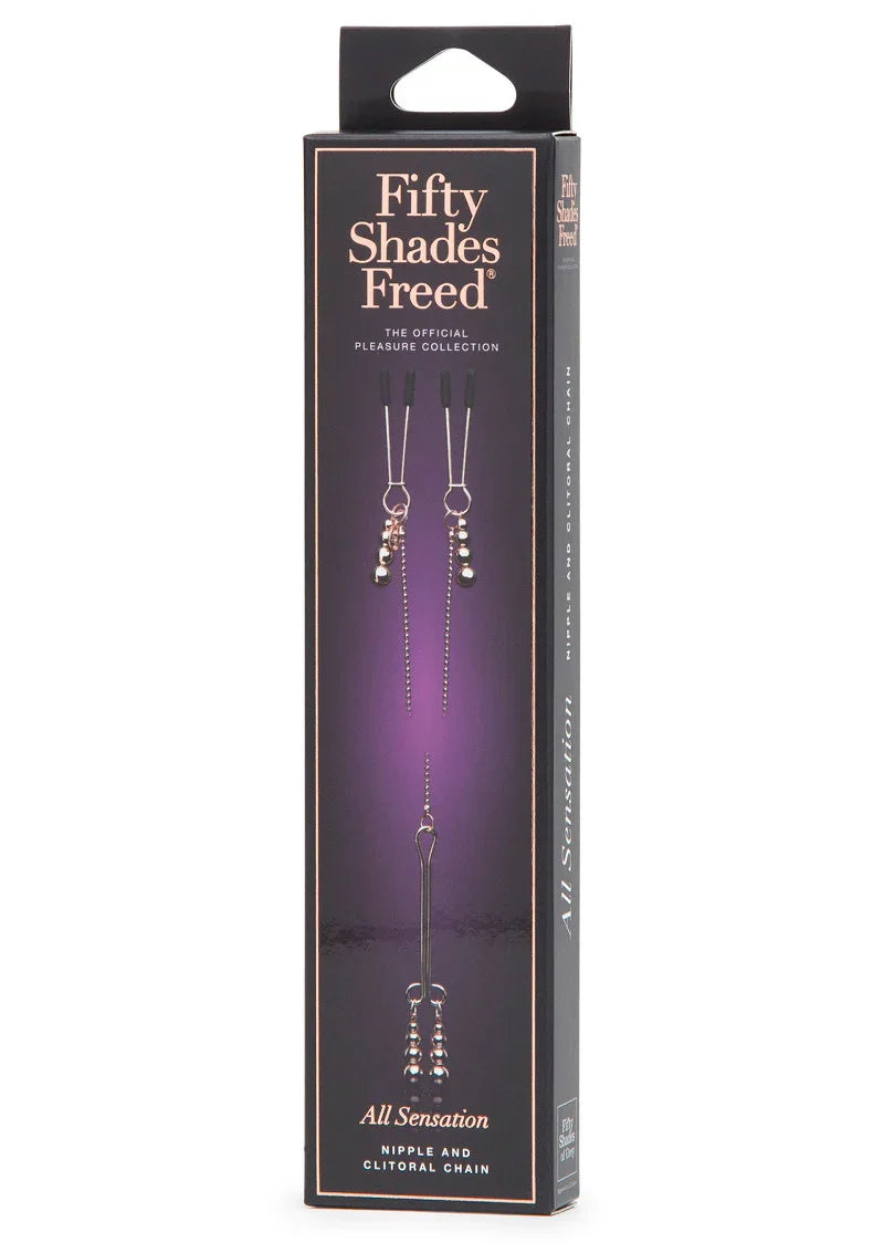 Freed All Sensation Nipple & Clitoral Chain Fifty Shades - Happytoys Sexshop: Toys for Feeling Happy & Easy 😊 - Discreet geleverd