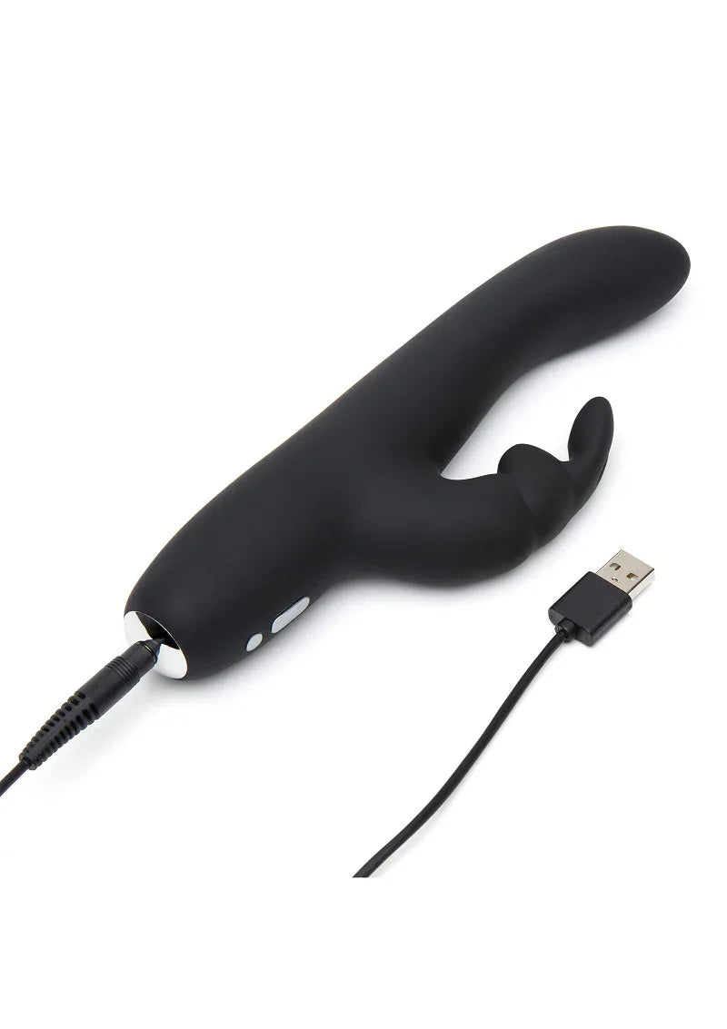 Greedy Girl Rechargeable Slimline Rabbit Vibrator Fifty Shades of Grey - Happytoys Sexshop: Toys for Feeling Happy & Easy 😊 - Discreet geleverd
