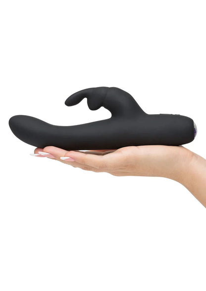 Greedy Girl Rechargeable Slimline Rabbit Vibrator Fifty Shades of Grey - Happytoys Sexshop: Toys for Feeling Happy & Easy 😊 - Discreet geleverd