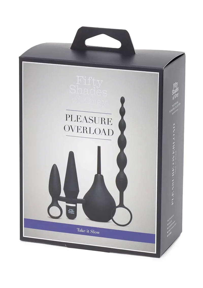 Pleasure Overload Starter Anal Kit (4 piece kit) Fifty Shades of Grey - Happytoys Sexshop: Toys for Feeling Happy & Easy 😊 - Discreet geleverd