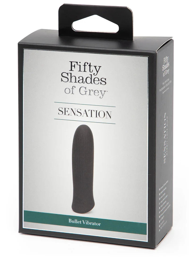 Sensation Rechargeable Bullet Vibrator Fifty Shades of Grey - Happytoys Sexshop: Toys for Feeling Happy & Easy 😊 - Discreet geleverd