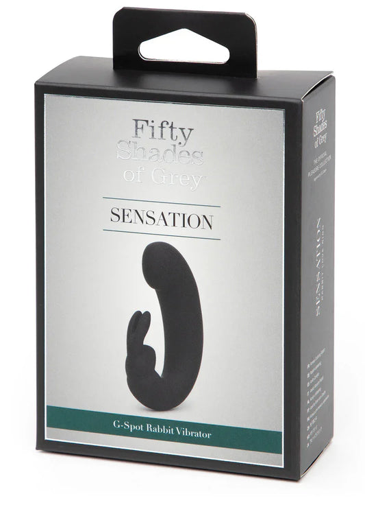 Sensation Rechargeable G-Spot Rabbit Vibrator by Fifty Shades of Grey - Happytoys Sexshop: Toys for Feeling Happy & Easy 😊 - Discreet geleverd