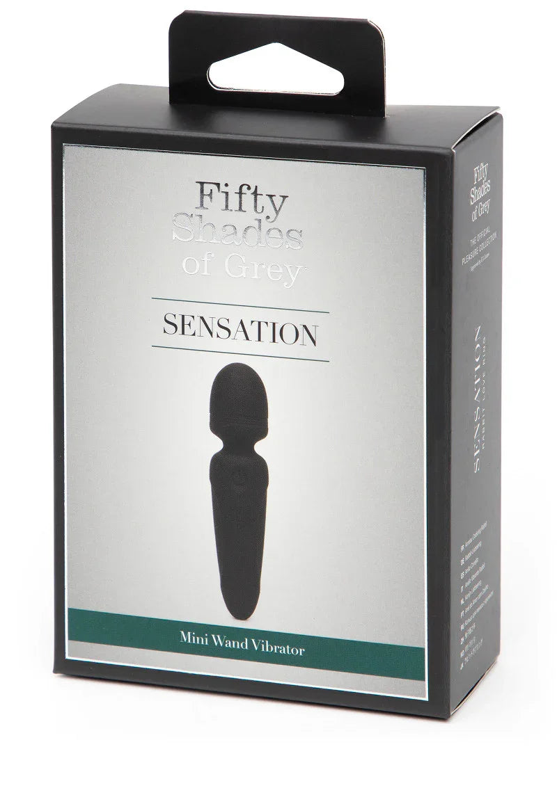 Sensation Rechargeable Mini Wand Vibrator Fifty Shades of Grey - Happytoys Sexshop: Toys for Feeling Happy & Easy 😊 - Discreet geleverd