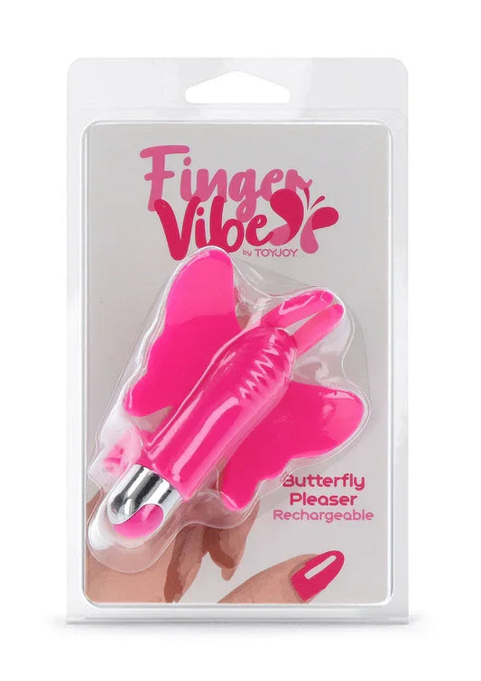 Finger Vibe Butterfly Pleaser Rechargeable by ToyJoy - Happytoys Sexshop: Toys for Feeling Happy & Easy 😊 - Discreet geleverd