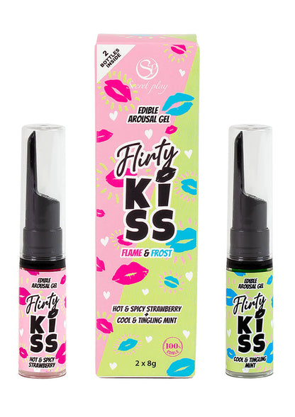Bestel: Flirt Kiss Gel Strawberry Mint 2x8 gr by Secret Play - bij Happytoys: de erotische sex webshop | liever Happy dan Easy ⭐⭐⭐⭐⭐