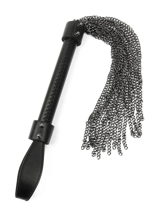 Genuine Leather Chain Whip by Hidden Desire - Happytoys Sexshop: Toys for Feeling Happy & Easy 😊 - Discreet geleverd