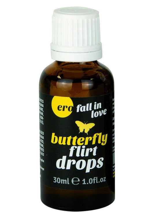 HOT Ero Butterfly Flirt Drops 30ml - Happytoys Sexshop: Toys for Feeling Happy & Easy 😊 - Discreet geleverd