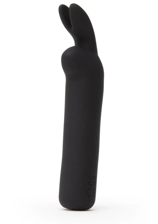 Rabbit Ears Bullet Vibrator black by Happy Rabbits - Happytoys Sexshop: Toys for Feeling Happy & Easy 😊 - Discreet geleverd