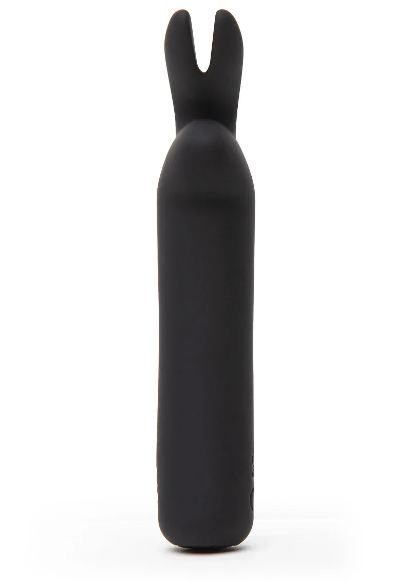 Rabbit Ears Bullet Vibrator black by Happy Rabbits - Happytoys Sexshop: Toys for Feeling Happy & Easy 😊 - Discreet geleverd