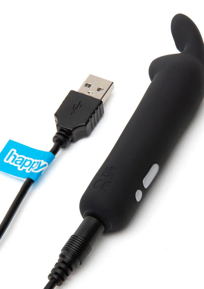 Rabbit Ears Bullet Vibrator black by Happy Rabbits - Happytoys Sexshop: Toys for Feeling Happy & Easy 😊 - Discreet geleverd