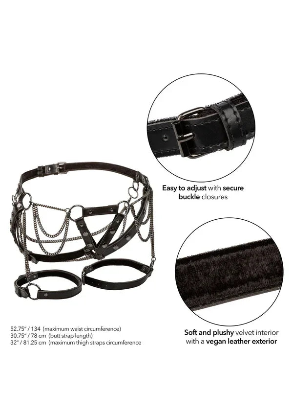 Harness With Chains Plus by CalExotics - Happytoys Sexshop: Toys for Feeling Happy & Easy 😊 - Discreet geleverd