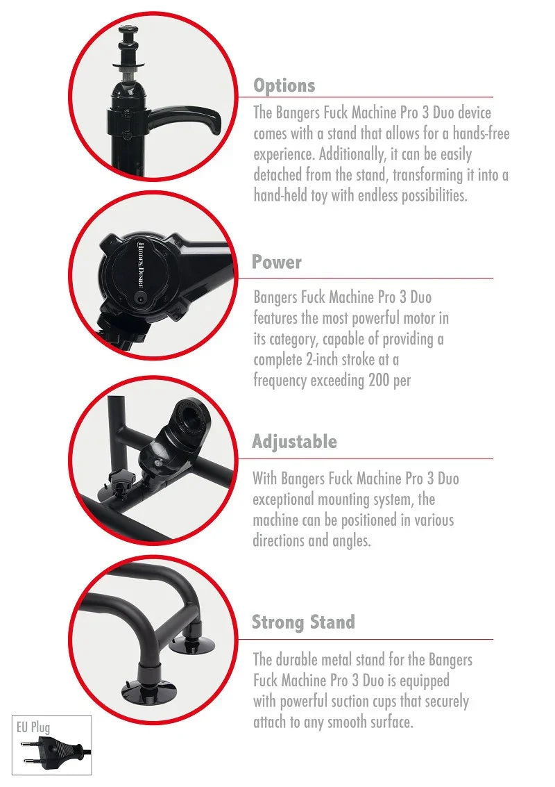 ♀ Hidden Desire Bangers Fuck Machine Pro 3 Duo - Happytoys Sexshop: Toys for Feeling Happy & Easy 😊 - Discreet geleverd