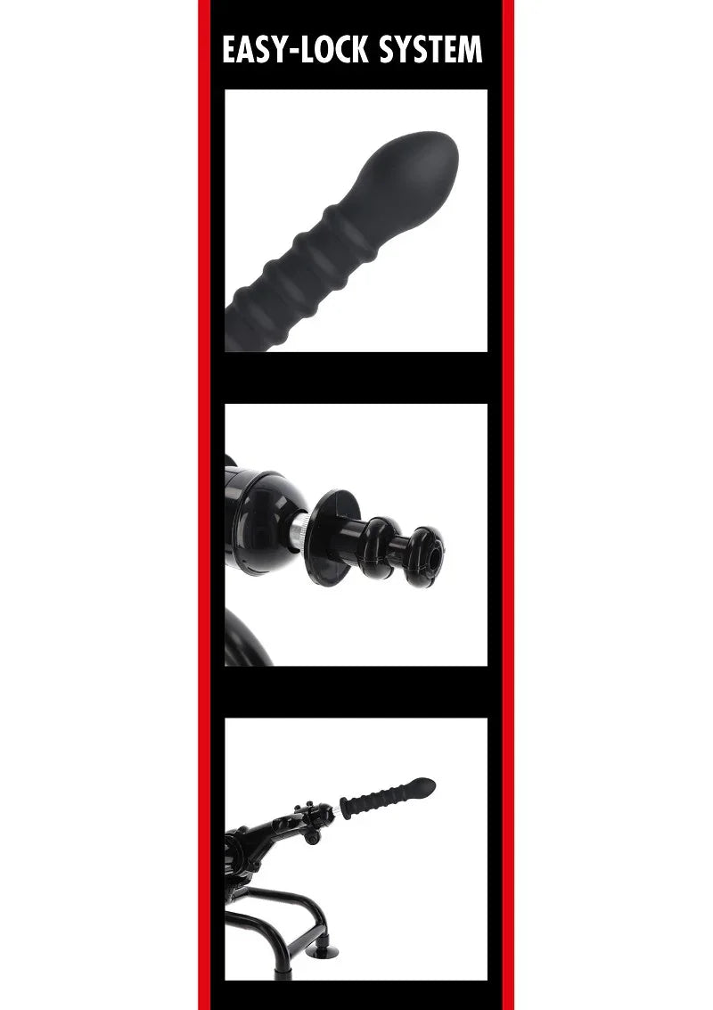 ♀ Hidden Desire Bangers Fuck Machines Ribbed Dong Easy-Lock 19 cm - Happytoys Sexshop: Toys for Feeling Happy & Easy 😊 - Discreet geleverd