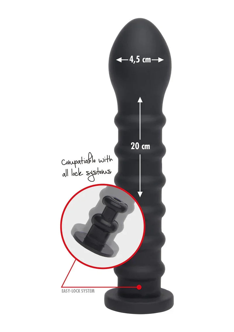 ♀ Hidden Desire Bangers Fuck Machines Ribbed Dong Easy-Lock 19 cm - Happytoys Sexshop: Toys for Feeling Happy & Easy 😊 - Discreet geleverd