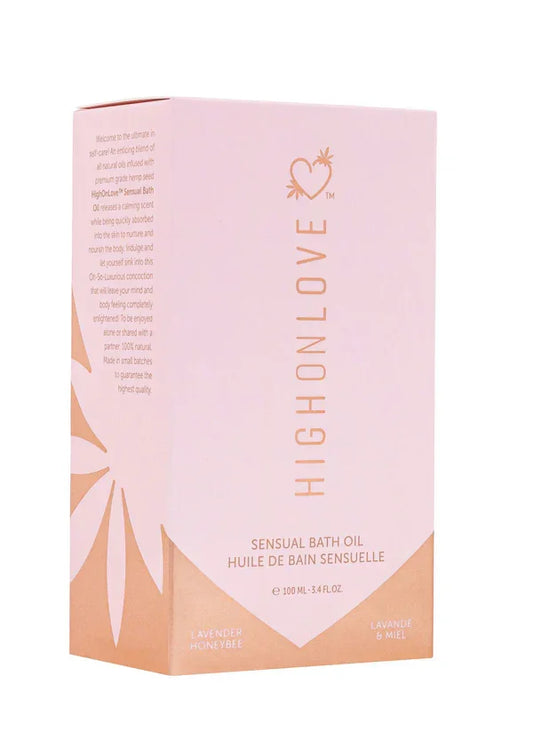 Bath Oil 100ml by High on Love - Happytoys Sexshop: online sex shop for Feeling Happy & Easy 😊 - Discreet geleverd