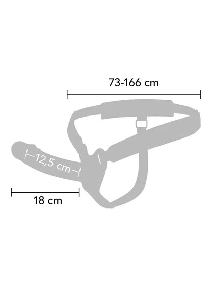 Hollow Penis Strapon Vibrating 18cm Black by Hidden Desire - Happytoys Sexshop: Toys for Feeling Happy & Easy 😊 - Discreet geleverd