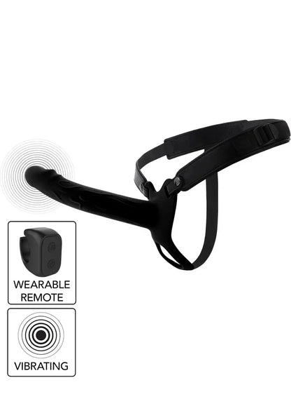 Hollow Penis Strapon Vibrating 20cm Black by Hidden Desire - Happytoys Sexshop: Toys for Feeling Happy & Easy 😊 - Discreet geleverd