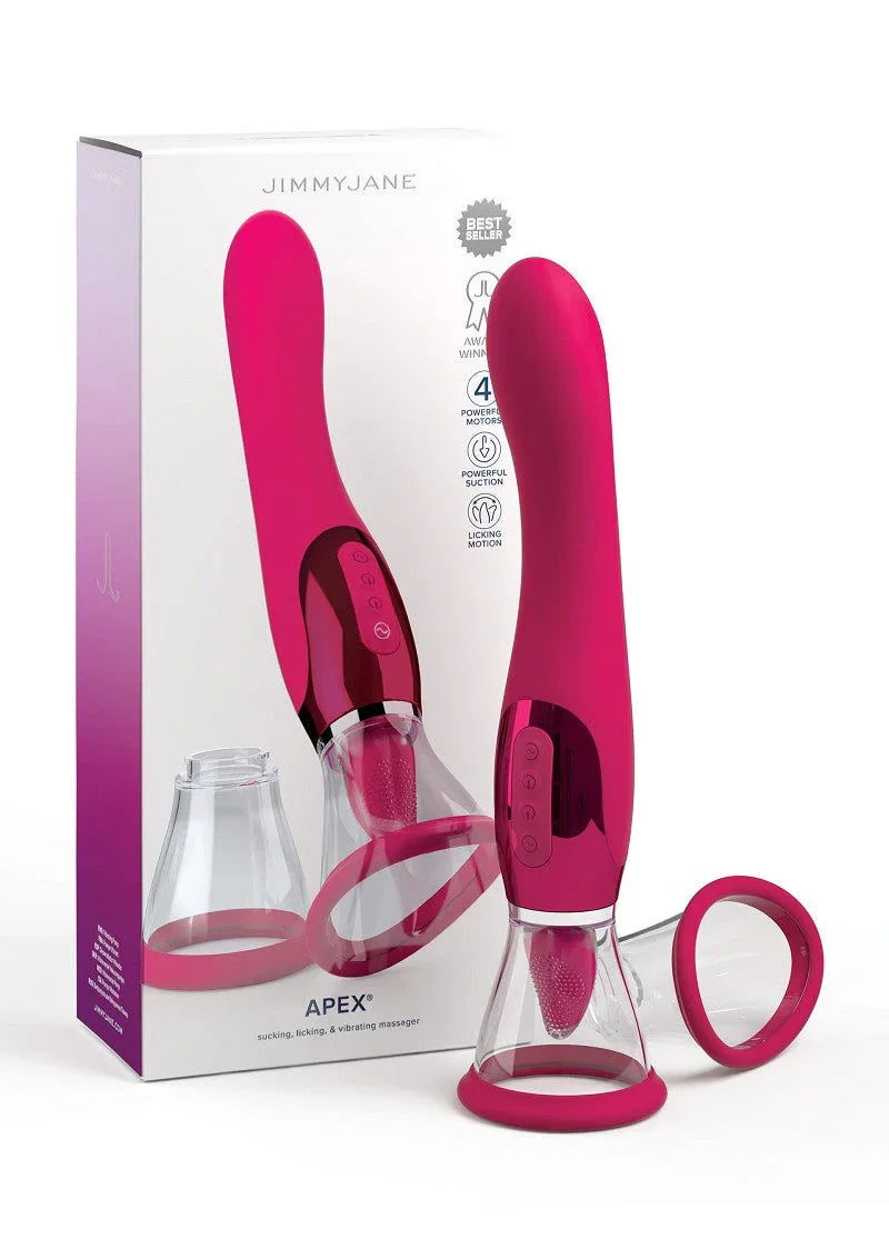 Jimmy Jane Apex VIbrator met tong - Happytoys Sexshop: Toys for Feeling Happy & Easy 😊 - Discreet geleverd