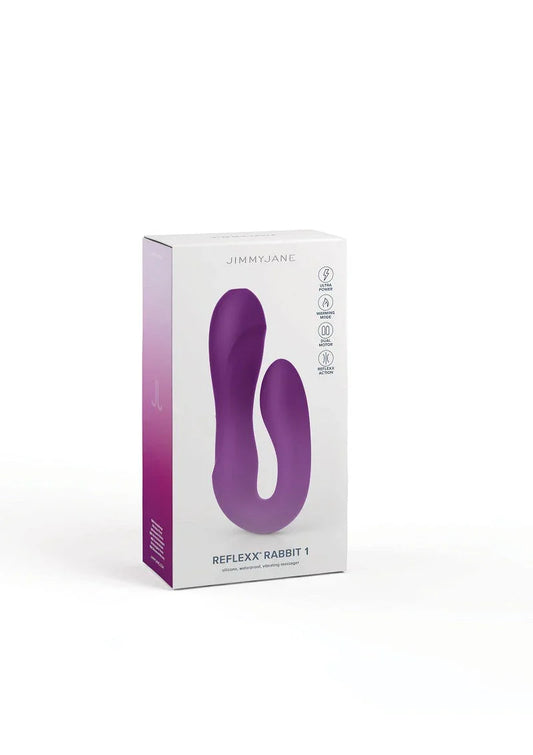 ♀ Jimmy Jane Reflexx Rabbit 1 Dubbele Vibrator - Happytoys Sexshop: Toys for Feeling Happy & Easy 😊 - Discreet geleverd