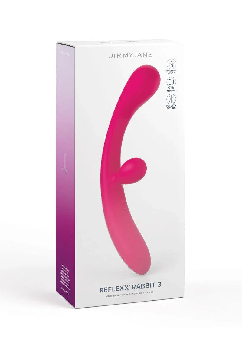 ♀ Jimmy Jane Reflexx Rabbit 3 Vibrator - Happytoys Sexshop: Toys for Feeling Happy & Easy 😊 - Discreet geleverd