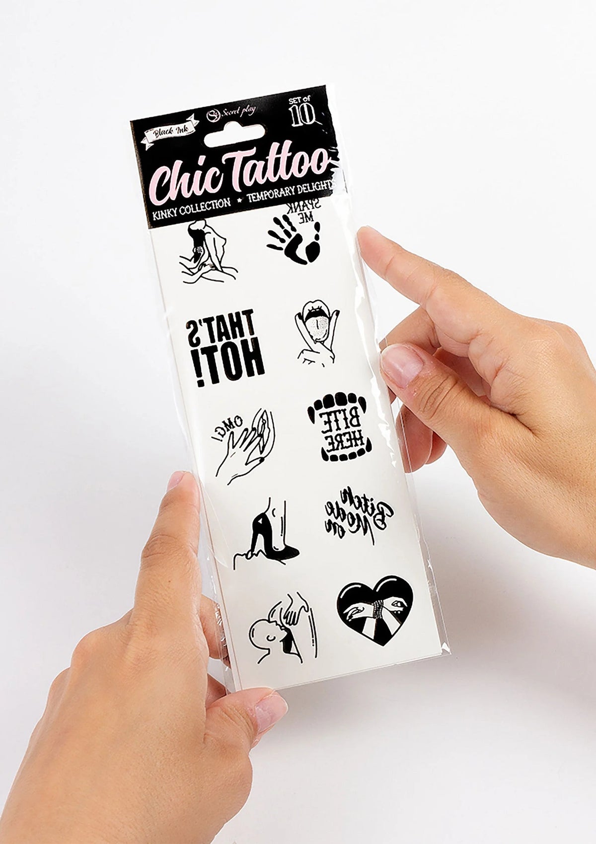 Bestel: Kinky Chic Temporary Tattoo by Secret Play - bij Happytoys: de erotische sex webshop | liever Happy dan Easy ⭐⭐⭐⭐⭐