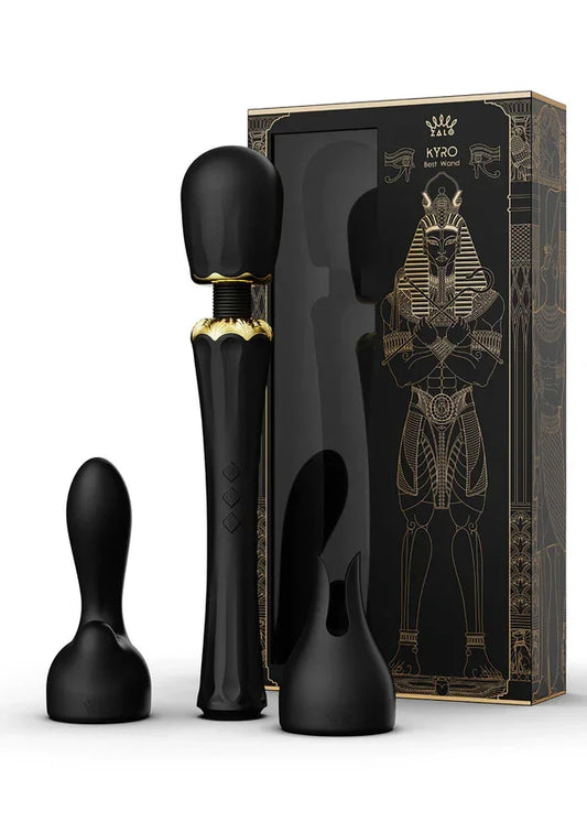 Kyro Wand Vibrator (Black) by Zalo - Happytoys Sexshop: Toys for Feeling Happy & Easy 😊 - Discreet geleverd