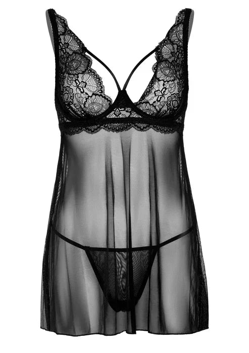 Lace Babydoll and String by Daring Intimates - Happytoys Sexshop: Toys for Feeling Happy & Easy 😊 - Discreet geleverd