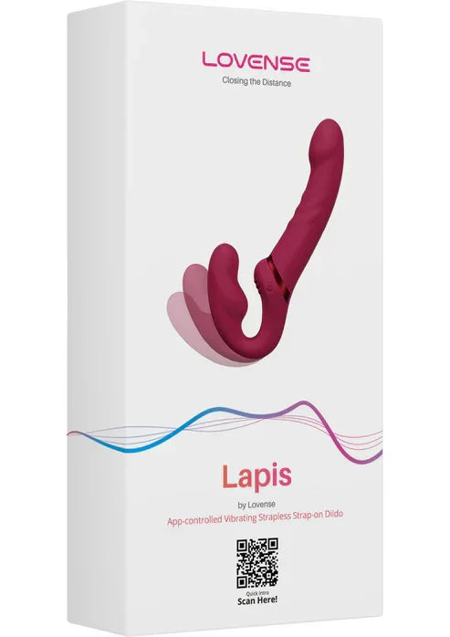 Lapis strapless double dildo by Lovesense - Happytoys Sexshop: online sex shop for Feeling Happy & Easy 😊 - Discreet geleverd