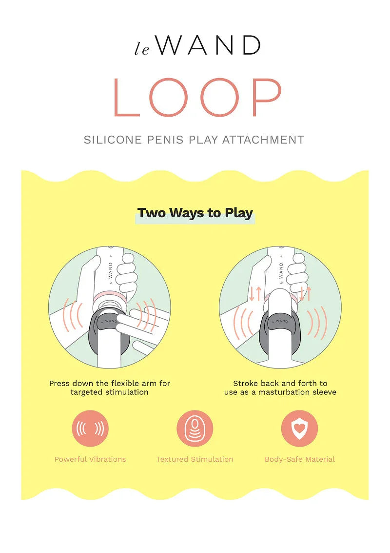 ♂ Le Wand Loop Penis Play Head - Happytoys Sexshop: Toys for Feeling Happy & Easy 😊 - Discreet geleverd