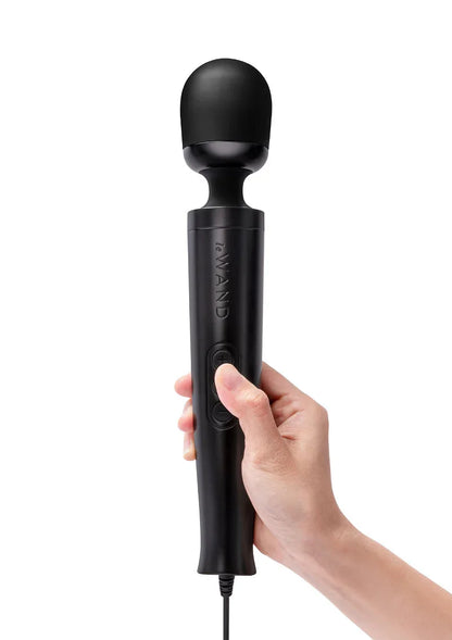 Die Cast Plug-In Vibrating Massager (black) Le Wand - Happytoys Sexshop: Toys for Feeling Happy & Easy 😊 - Discreet geleverd