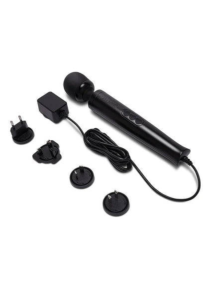 Die Cast Plug-In Vibrating Massager (black) Le Wand - Happytoys Sexshop: Toys for Feeling Happy & Easy 😊 - Discreet geleverd