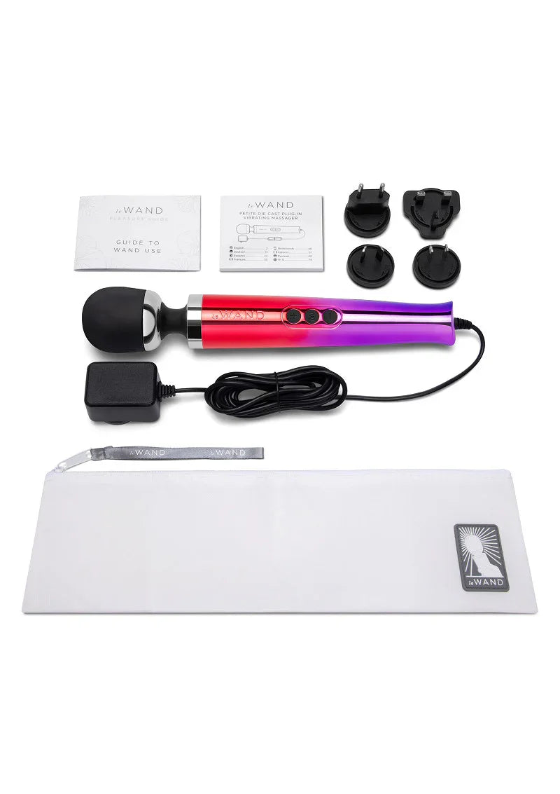 Le Wand Die Cast Plug-In Vibrating Massager (multicolour) - Happytoys Sexshop: Toys for Feeling Happy & Easy 😊 - Discreet geleverd