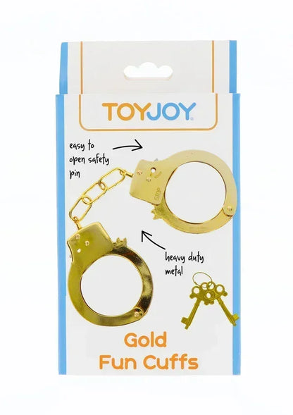 Metal Handcuffs Rose Gold by ToyJoy - Happytoys Sexshop: Toys for Feeling Happy & Easy 😊 - Discreet geleverd